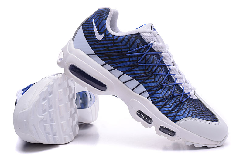 Women Nike Air Max 95 20th Blue White Shoes - Click Image to Close